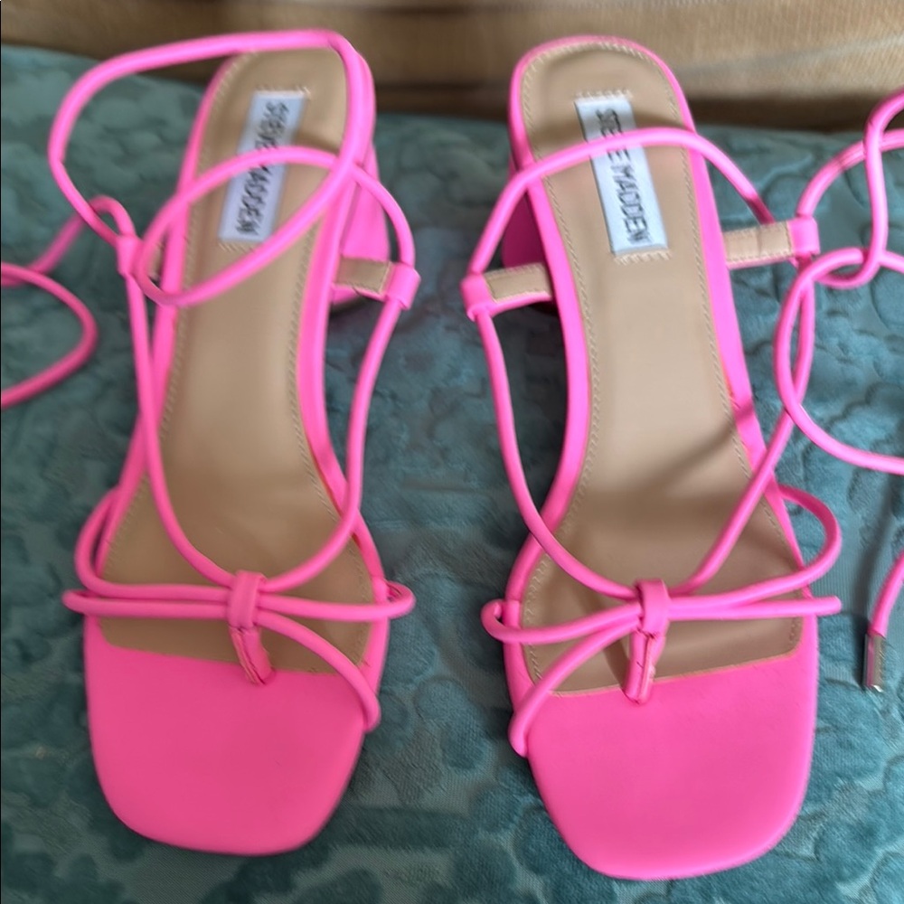 Steve Madden Pink Minimalist Sandals